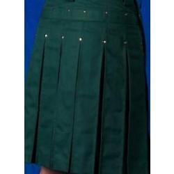 XL Forest Green Kilt w/Antique Brass Rivets